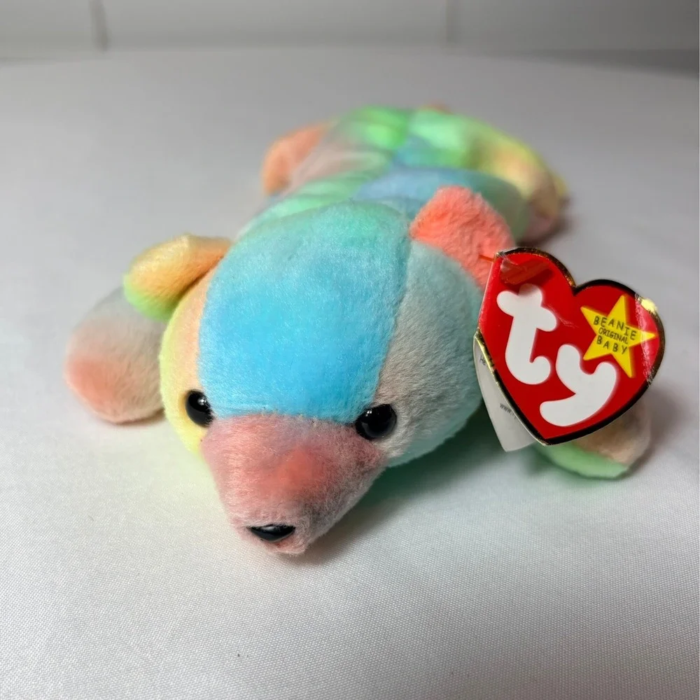 Ty Beanie Babies Scat the Cat and Sammy the Bear 1999 Plush Toy Bundle 2pc